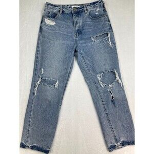 Pacsun Jeans Womens Size 29 Blue Denim Skinny Mom Distressed Ripped Light Wash